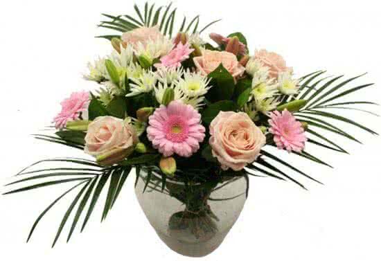 Regioboeket.nl Excuus bloemen boeket roze Blush Bloemen spijt of excuses boeket roze