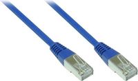 Patchkabel Cat. 5e, F/UTP, 5 meter, blauw, afgeschermd, PVC