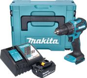 Makita DHP 490 RG1J accu klopboormachine 18 V 65 Nm borstelloos + 1x accu 6.0 Ah + lader + Makpac