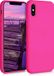 kwmobile hoesje geschikt voor Apple iPhone XS - Back cover in neon roze