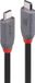 LINDY 36958 USB-C-kabel USB 4.0 USB-C stekker 2.00 m Zwart