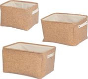 Furniteam Trendy Kurk Opbergtassen Set van 3