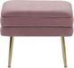 Beliani ODESSA Hocker - roze fluweel - Modern design - 49 x 34 x 43 cm
