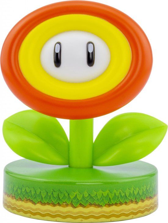 Paladone Super Mario Bros. - Fire Flower Icon Light - LED Night Light