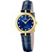 Festina F20788/3 Dames Polshorloge Blauw/Goudkleurig Leer