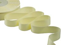 Furlanis - Dubbel satijnen lint, Italiaanse stof - vanille, 25 mm x 50 m