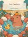 Cozy Capybara: A Bold and Easy Coloring Book for Adults, Seniors and Kids - 50 Simple Large Print Capybara Designs for Relaxation and Stress Relief
