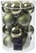 Decoris Boules verre brillant-mat mélange dia. 8,00 cm vert romarin(12)