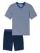 Schiesser Heren pyjama kort V-hals - Nightwear set, royal, 56
