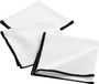Livettti.NL Livetti 3 x Servetten Table Napkins 3 Stuks - 40x40cm Katoen Zwart Wit