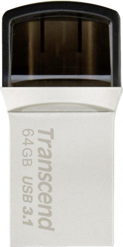 Transcend JetFlash 890 USB-stick - 64GB - Zilver