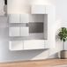Maison Exclusive - Meuble TV 6 pcs Blanc Bois d'ingénierie
