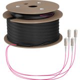 EFB Elektronik O8301S130OM4 InfiniBand en Glasvezelkabel 130 m 4x SC U-DQ(ZN) BH Beige, Schwarz, Magenta