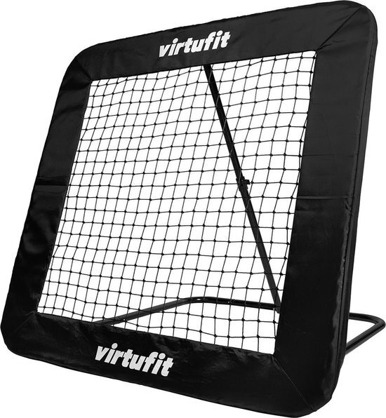 VirtuFit Verstelbare Rebounder Pro - Kickback - 124 x 124 cm - Voetbal Bouncer - Tchouck - Inclusief Grondankers - Verstelbaar Voor Verschillende Intensiteitsniveaus - Makkelijk Op Te Bergen - Geschikt Voor Binnen- en Buitengebruik