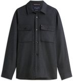 Tommy Hilfiger Chemise Homme Laine/Viscose/Polyamide Gris Foncé