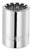 Facom 3/8" dop spline profiel 20 - J.20S