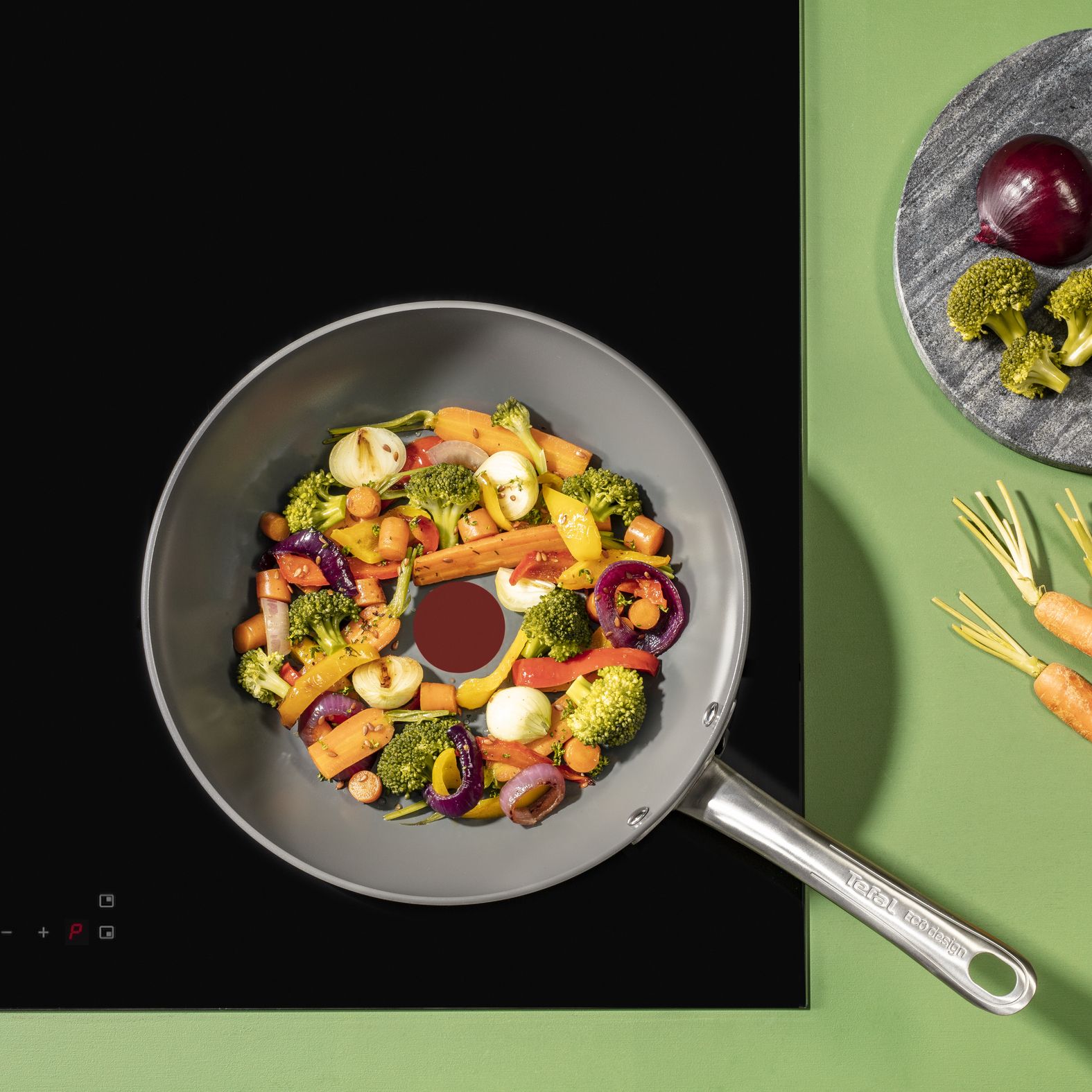 Tefal Renew+ Keramische Wokpan 28 cm - Grijs