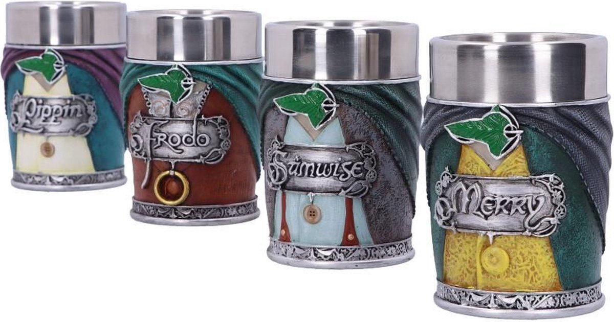 Nemesis Now Lord of the Rings Hobbit Shot Glass Set