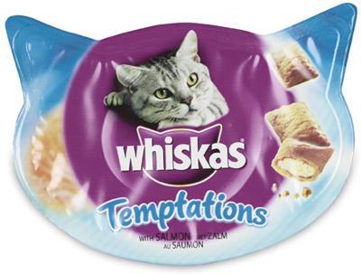 Whiskas Whis Temptations Zalm 60 Gr