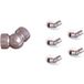 Lot de coudes articulés pour garde-corps avec 5 lisses - Finition inox