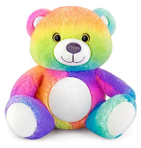 Mousehouse Gifts 25cm Schattig Regenboog Teddy Bear Gevuld Dier Zacht Speelgoed