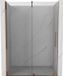 Mexen Velar porte de douche coulissante 150 cm, transparent, or rose