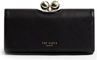 Ted Baker Roosali Rose Detail Leather Bobble Purse Black zwart
