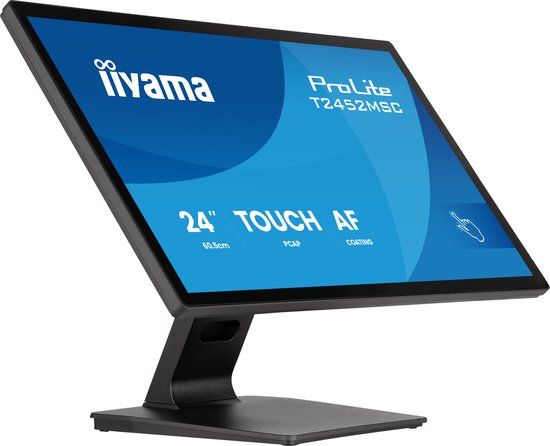 iiyama ProLite T2452MSC-B2 - 24 inch - Full HD - IPS - Touchscreen - 400 cd/m2 - Speakers