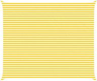 vidaXL Zonneschaduw Geel en Wit 6 x 5 m 100% Polyester Oxford