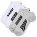 PUMA Chaussettes invisibles Unisexe (lot de 2 paires), Accessoires, Blanc, 43-46