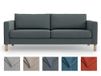 MASTERS OF COVERS Donkergrijs hoes voor IKEA Karlstad 3-zits bank