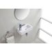 Wiesbaden Rhea S - Mini lavabo - Gauche - 36.5x18x9cm - Céramique - Blanc mat