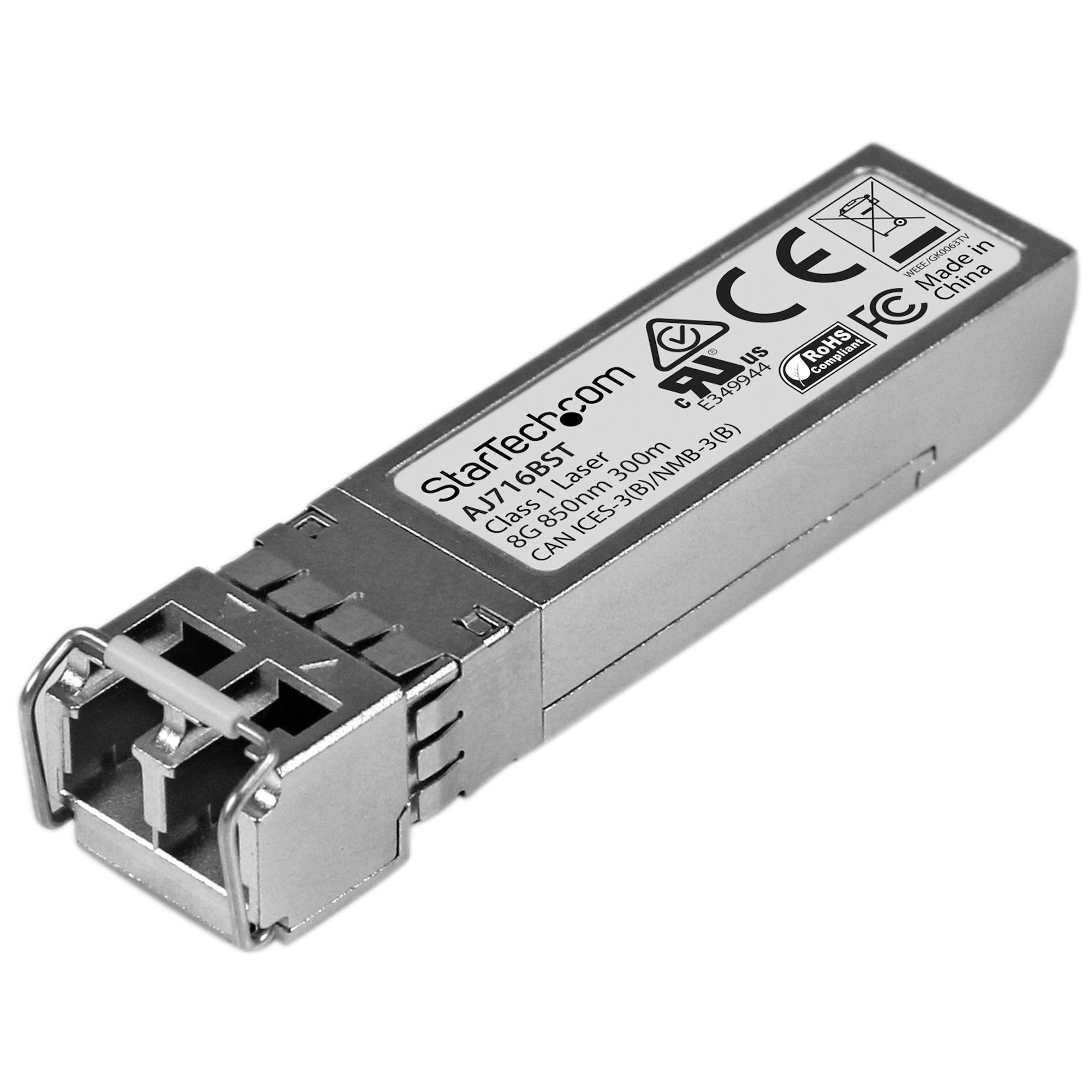 StarTech.com HP AJ716B Compatible SFP+ Transceiver Module - 8GFC - Silver