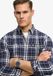 Superdry Katoenen Lumberjack Overhemd met Lange Mouwen Heren M Hampton Ruit Blauw