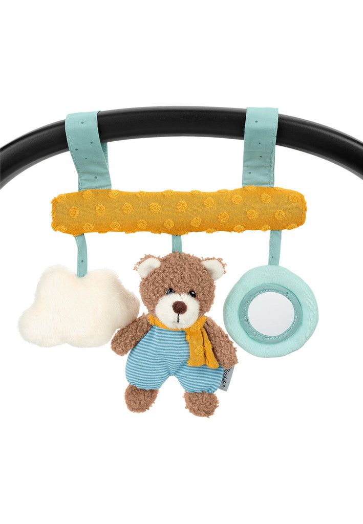 Sterntaler Ben - Hangend babyspeelgoed - Wit, blauw, bruin, oranje