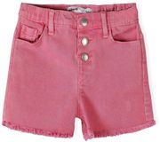 Minoti Korte Broek Meisjes Twill Katoen Roze