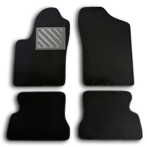 Vloermatten Fiat Vloermatten voor Fiat Seicento vanaf 1998 - precies passend, antislip, hakbeschermers van PVC, Fix-verankering