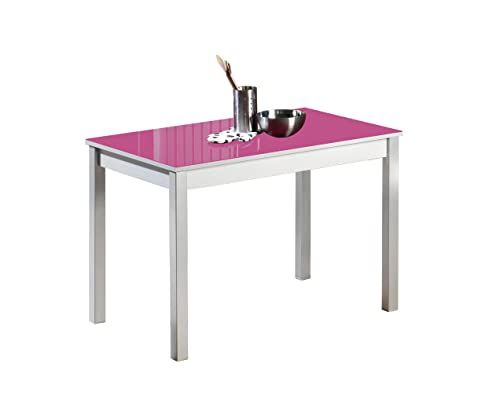 ASTIMESA Keukentafel - Metaal - Fuchsia - 90 x 50 cm