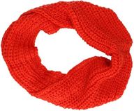 Rainbow Foulard tricoté col orange/rouge pour adultes - accessoire d'hiver