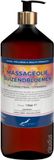 Claudius Cosmetics B.V. Massageolie Duizendbloemen 1 liter met gouden pomp - amber fles - 100% natuurlijk - biologisch en koud geperst