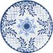 Touch-Mel Assiette plate Santorini 27cm Blanc (Set de 2)