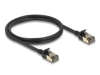 Delock 80339 Netzwerkkabel Schwarz 1 m Cat8.1 F/FTP