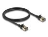 Delock 80339 Netzwerkkabel Schwarz 1 m Cat8.1 F/FTP