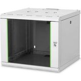 DIGITUS SoHoline DN-19 09U-6/6 - Armoire - murale - gris, RAL 7035 - 9U - 19