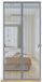 Bol Moustiquaire magnétique pour porte - 110x220cm - Gris