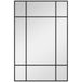 Merkloos / Sans marque HOMCOM Wandspiegel van glas, 90x2x60cm, zwart