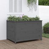 Maison Exclusive - Jardinière sur pieds, gris, 119,5 x 82,5 x 78 cm, bois de pin massif
