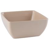 APS 85260 Pure Color melamine kom voor viervoudige gerechten, zand, 19 x 19 x 9 cm, 1,5 liter