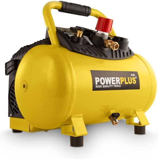 Powerplus POWX1723 Compressor - Max. 10 bar - 1100 Watt - 12 liter tankinhoud