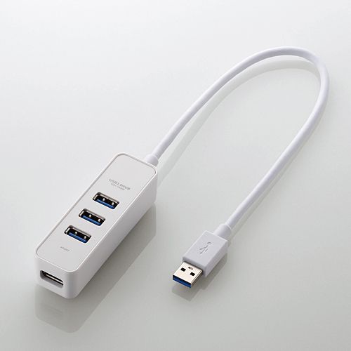 Elecom U3H-T405BWH - USB 3.1 Hub - 4 Poorten - Wit